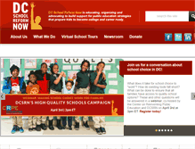 Tablet Screenshot of dcschoolreform.org